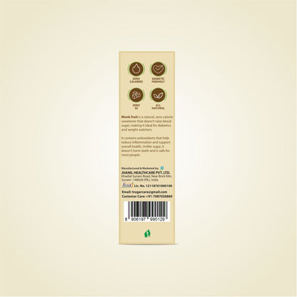 Trugar Zero Calorie Monkfruit Powder 100 Sachets